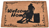 Coir Welcome Mat - Barrel Racer